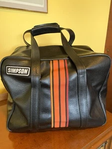 Vintage 1970’s Simpson Racing Motorcycle Helmet Bag - Picture 1 of 10