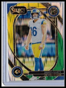 Amortiguador Prizm verde y amarillo Joshua Karty #282 Panini Select #282 2024 - Imagen 1 de 2
