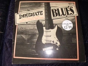 Immediate Blues ~ Various Artists (LP) Vinyl Record 1980 Virgin Records V2176 - Picture 1 of 2