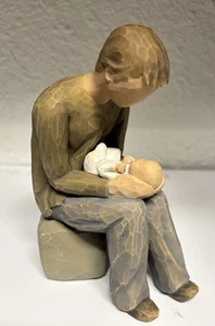 Willow Tree “New Dad” Sitting holding baby infant 2004 Demdaco Susan Lordi - Picture 1 of 5