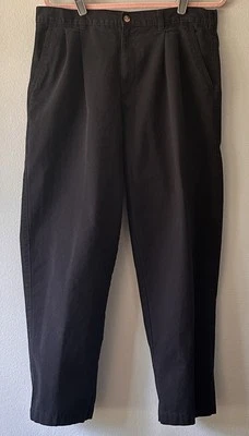 Мужские черные плиссированные повседневные брюки George 36x30 отлично подходят для любого случая  - Изображение 1 из 4