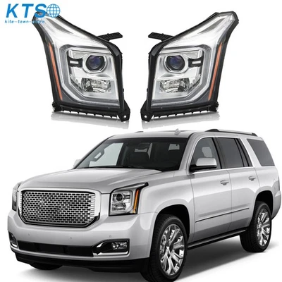 Izquierda+derecha para GMC Yukon 2015 2016 2017 halógeno con faros proyectores LED DRL Foto 1 de 4