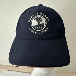 Cappello Pebble Beach Golf Links blu berretto cinturino schiena copricapo imperiale ricamato - Foto 1 di 8