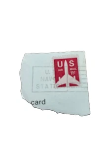 Echte US-Briefmarke. 11 Cent.  US Luftpost.  Karmin.  1971. - Bild 1 von 2
