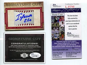 Raisel Iglesias Cut Signature Card 1/1 JSA AUTO Angels Cuba - Foto 1 di 1