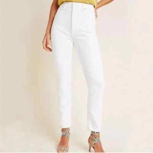 Agolde Nico White Ultra High Rise Slim Fit Button Fly Jeans Women’s Size 29 - Picture 1 of 8