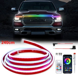 Tira de luz LED dinámica de escaneo de arranque RGB de 95"" para Dodge RAM 1500 2500 - Imagen 1 de 21