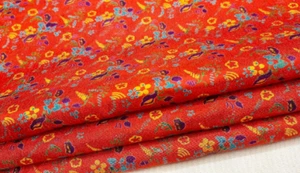 Pure Silk Fabric By The Yard Dress Making Cloth Collage Vintage Material PSF1384 - Picture 1 of 7