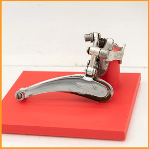1052/1 CAMPAGNOLO NUOVO RECORD 70s FRONT DERAILLEUR ROAD BIKE VINTAGE CLAMP ON - Picture 1 of 8