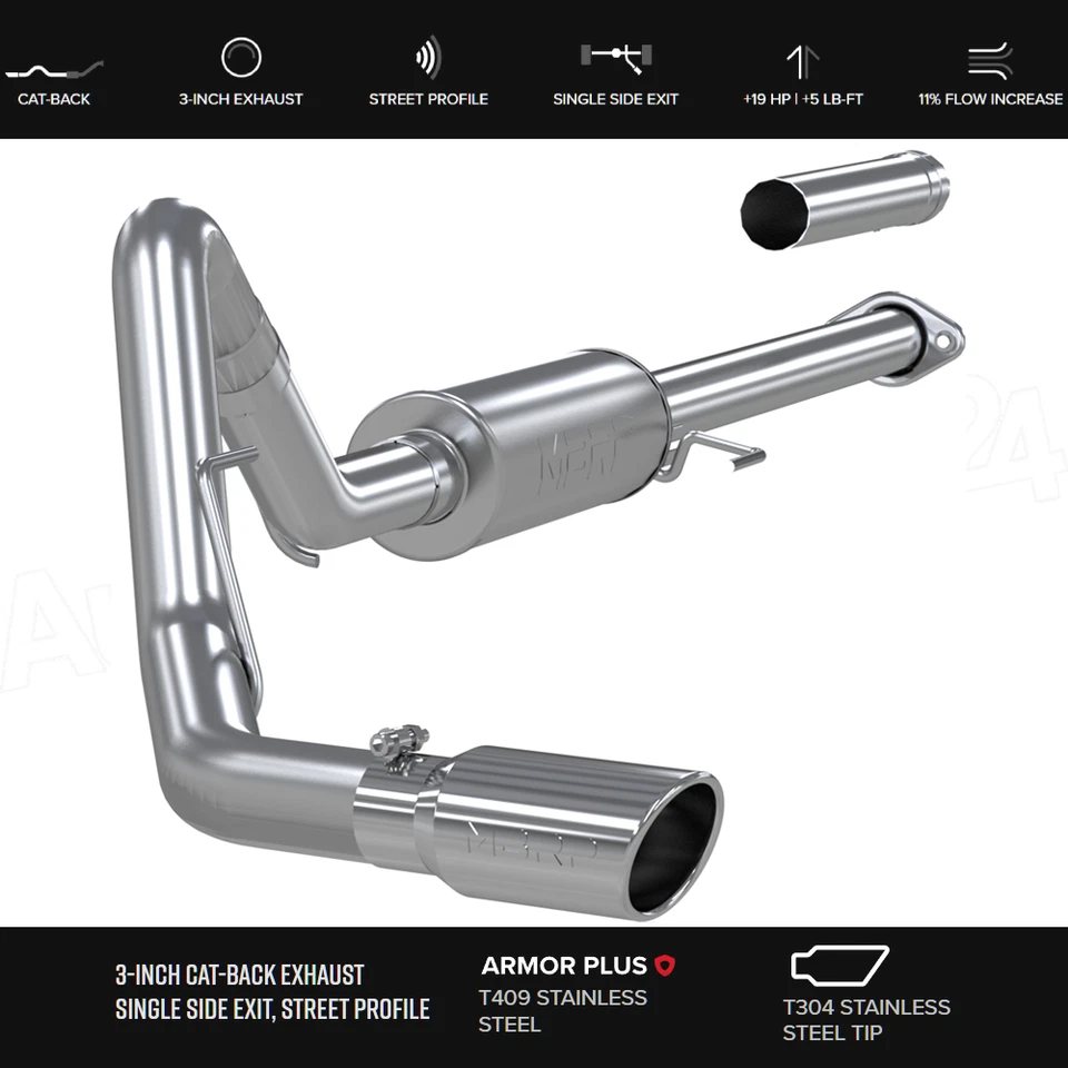MBRP S5246409 4" Exhaust for 2011-2016 Ford F-250/F-350/F-450 Super Duty 6.2L V8 Foto 1 de 2