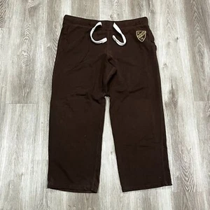 Vintage 00s Y2K Mossimo Brown Wide Leg Baggy Sweatpants Size XL - Picture 1 of 6