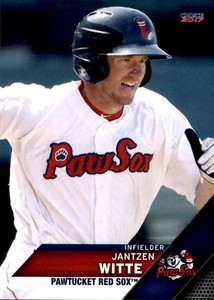 2017 Pawtucket Red Sox Choice 30 Jantzen Witte Fort Worth Texas TX Baseball Card