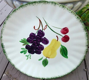 Vintage Blue Ridge Southern Keramik "Fruit Fantasy" Mittagessen Teller 9 3/8" - Bild 1 von 5