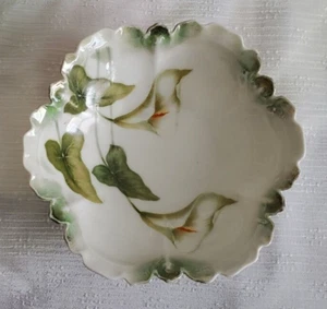 Vintage RS Alemania Reinhold Schlegelmilch Calla Lily Berry Bowl 1920-45 - Imagen 1 de 8
