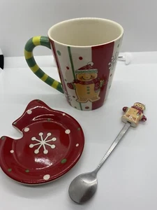 Temptations Gingerbread Christmas Mug with Matching Spoon & Coaster - Picture 1 of 3