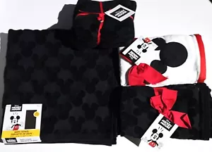 NEW DISNEY 3D MICKEY MOUSE 100% COTTON BLACK BATH,2 HAND TOWEL,OR 4 WASHCLOTHS - Picture 1 of 21