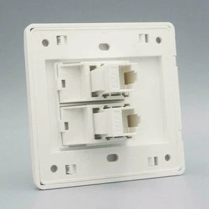 Steckdosenplatte Netzwerk Ethernet LAN CAS5 Steckdose Faceplate Panel RJ45 ❁UK - Bild 1 von 15