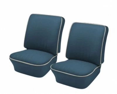 1954 - 55 Volkswagen VW Bug OEM estofamento de assento clássico, somente frontal azul água - Imagem 1 de 2