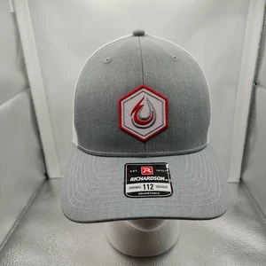 Richardson Original 112 Trucker Cap Grau mit Patch Logo Mesh Snap Back Neu - Bild 1 von 9