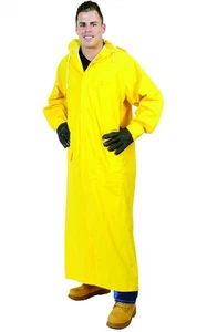 Galeton 12560-Large Repel Rainwear 0.35 Mm PVC 60 Raincoat for More Coverage Yel - Picture 1 of 4