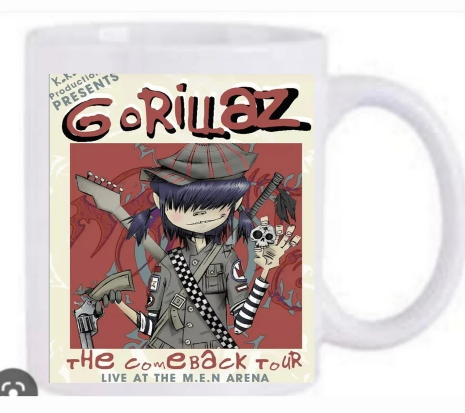Gorillaz band tour Mug Dishwasher Safe New