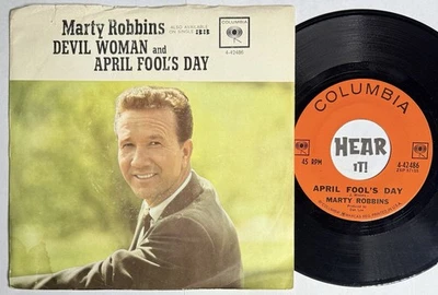 Классическая Страна PS 45 МАРТИ РОББИНС Женщина Дьявола / Апрельские Дураки КОЛУМБИЯ слышно - Изображение 1 из 4