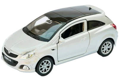 Welly Opel Corsa OPC argento metallizzato scala 1:34 1:39 auto da 4,5... - Immagine 1 di 4