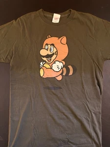Vintage Super Mario 3 Tanuki Suit Graphic Medium T-Shirt [2001 Y2k Bay Island] - Picture 1 of 3