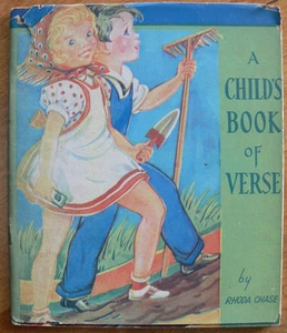 Vintage Samuel Lowe Book ~ A CHILD'S BOOK OF VERSE w/dust jacket ~ VERY GOOD - Imagen 1 de 19