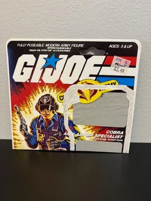 Tarjetero de hierro chatarra GI Joe de colección mitad superior Foto 1 de 4