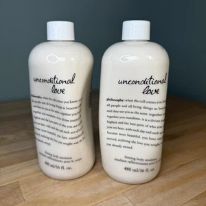 2 Loción Emulsión Corporal Reafirmante Amor Incondicional Philosophy 16oz/ea NUEVO SELLADO - Imagen 1 de 4