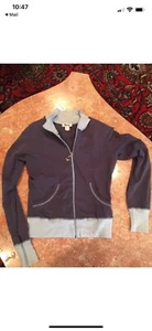 Women's GRAY And Blue SO LOW ZIP UP JACKET SIZE S - Picture 1 of 8