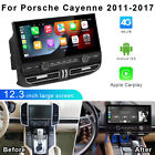 12.3'' Android 12 Car GPS Radio Auto Wifi BT 4G+32GB For Porsche Cayenne 2011-17