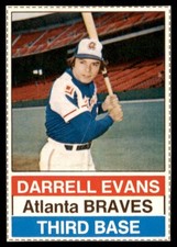 1976 Hostess Darrell Evans #24 NM-MT Or Better Atlanta Braves