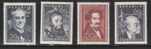 Austria    1950    Sc # 568-71   Famous Men   MNH   OG    $30 - Picture 1 of 1
