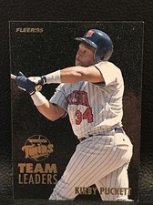 1995 Fleer Team Leaders #9 Kirby Puckett Aguilera NM Twins HOF *MKCards*