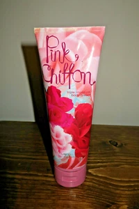 VINTAGE❤️BBW❤️PINK CHIFFON❤️BODY PERFUMED CREAM TRIPLE HYDRATION LOTION 8.4oz - Picture 1 of 1