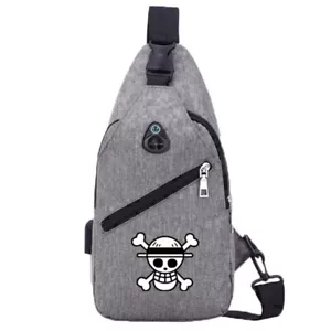 Casual Chest Bag Anime Skull Shoulder Bag Sling Satchel Backpack - Picture 1 of 20