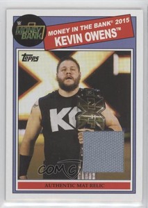 2015 Topps Heritage WWE Money in the Bank 2015 Mat Relic Kevin Owens Rookie RC