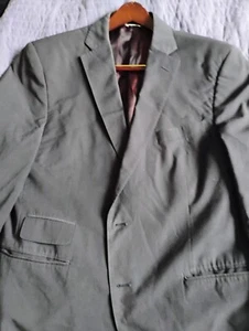 42R Gino Valentino Navy Sports Coat Missing Sleeve Buttons - Picture 1 of 5