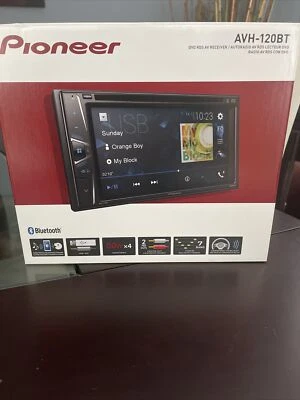 NEW! Pioneer AVH120BT 6.2 Inch Double Din DVD/MP3/CD Player *FAST FREE SHIPPING* - Image 1 of 4