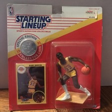 1991 Kenner Starting Lineup NBA SLU Magic Johnson Lakers Free Shipping!!