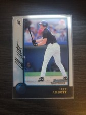 1998 JEFF ABBOTT SN /50 BOWMAN CHROME GOLDEN ANNIVERSARY #147