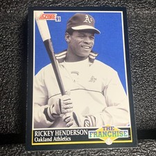 1991 Score Oakland Athletics Baseball Card #857 Rickey Henderson The Franchise
