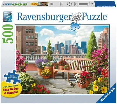 RAVENSBURGER PUZZLE*500 TEILE LARGE*ROOFTROP GARDEN*RARITÄT*NEU+OVP