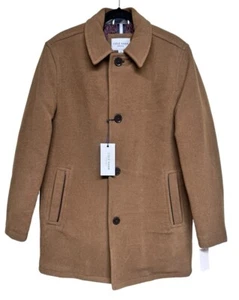 Cole Haan Signature Wool Plush Car Coat Camel Men’s Size Medium - Picture 1 of 10
