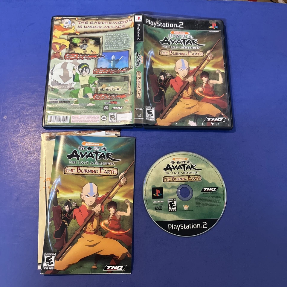 Avatar: The Last Airbender -- The Burning Earth - (PS2, 2007) CIB VGC* FREE SHIP - Image 1 of 1