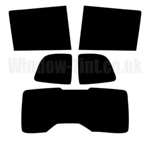 Pre Cut Window Tint for Fiat Doblo MPV 2010+ 5% Limo Black Rear Car Tinting Film - Picture 1 of 10
