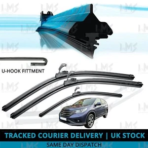For Honda CR-V 2012-2018 Front/Rear Windscreen 26" 16" 11" Flat Wiper Blades - Picture 1 of 8