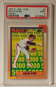 Nolan Ryan 1990 O-Pee-Chee #3 PSA 9 Mint The Angel Years / 5000 Strikeouts - Picture 1 of 4